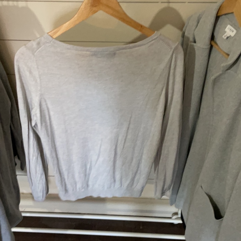 Gray Lightweight Sweater - image 3
